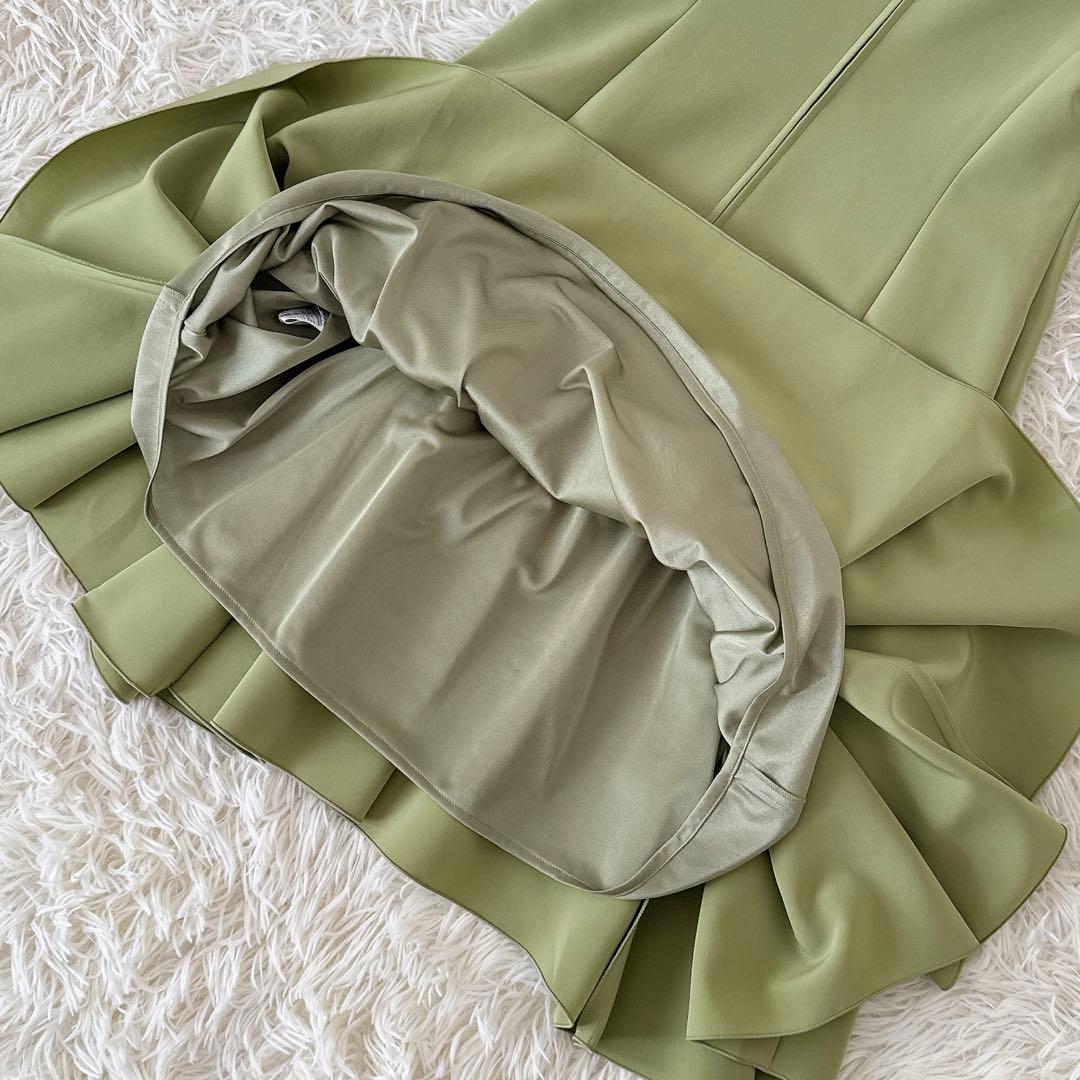 未使用級 フォクシー✨ギャザーフレアワンピース フレンチスリーブ 不織布カバー付