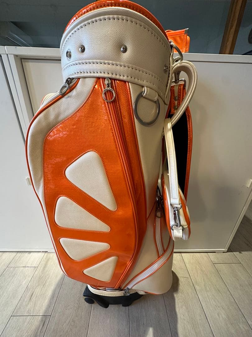 Noisy Noisy キャディバッグ オレンジ/グリーン