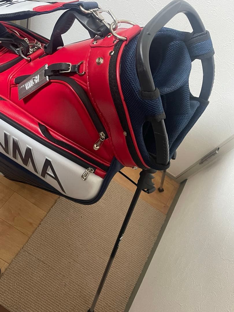 ホンマ キャディバッグ スタンド式 9.5型 レッド