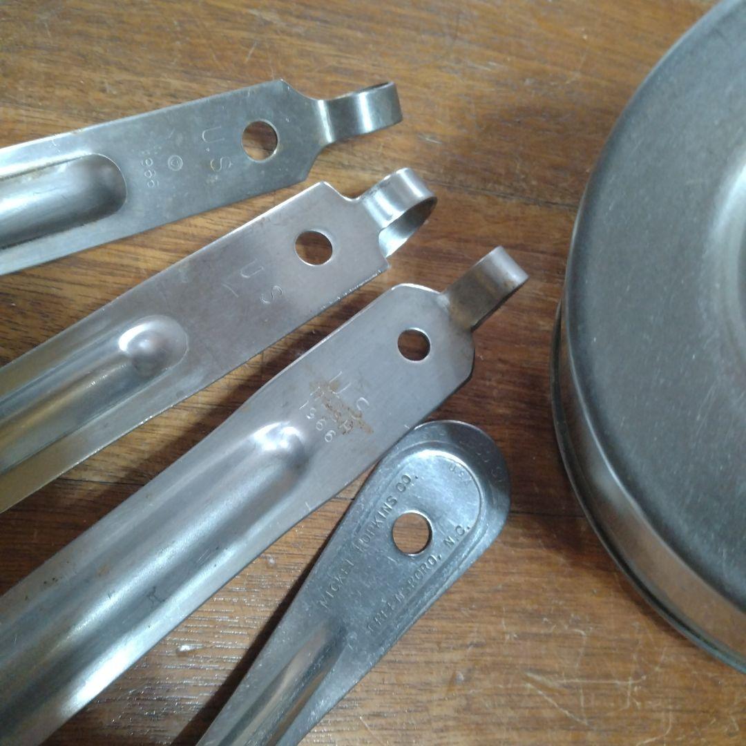 米軍USミリタリーカトラリー&メストレイ7点BBQソロキャンプアウトドア古道具