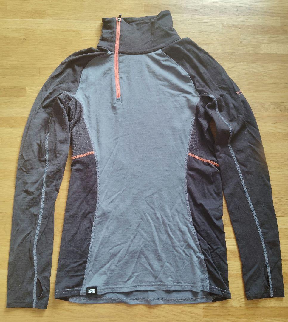 MONS E メリノウール ハーフジップ S