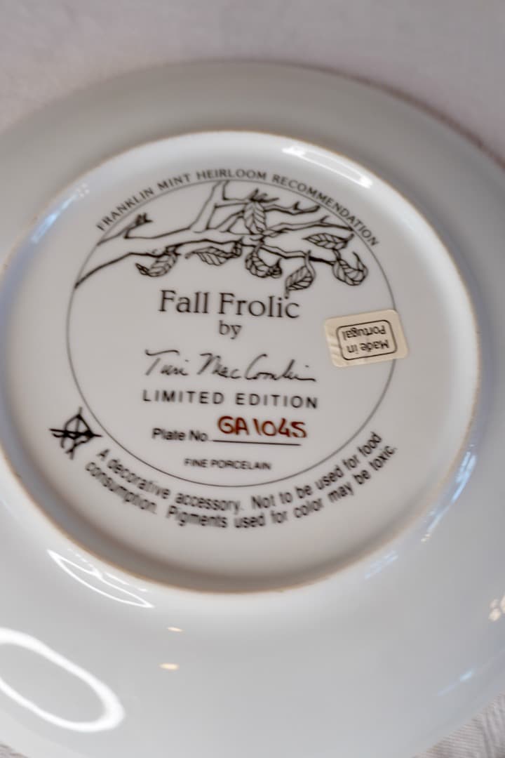 Franklin Mint 猫 絵皿 3枚セット コレクションプレート