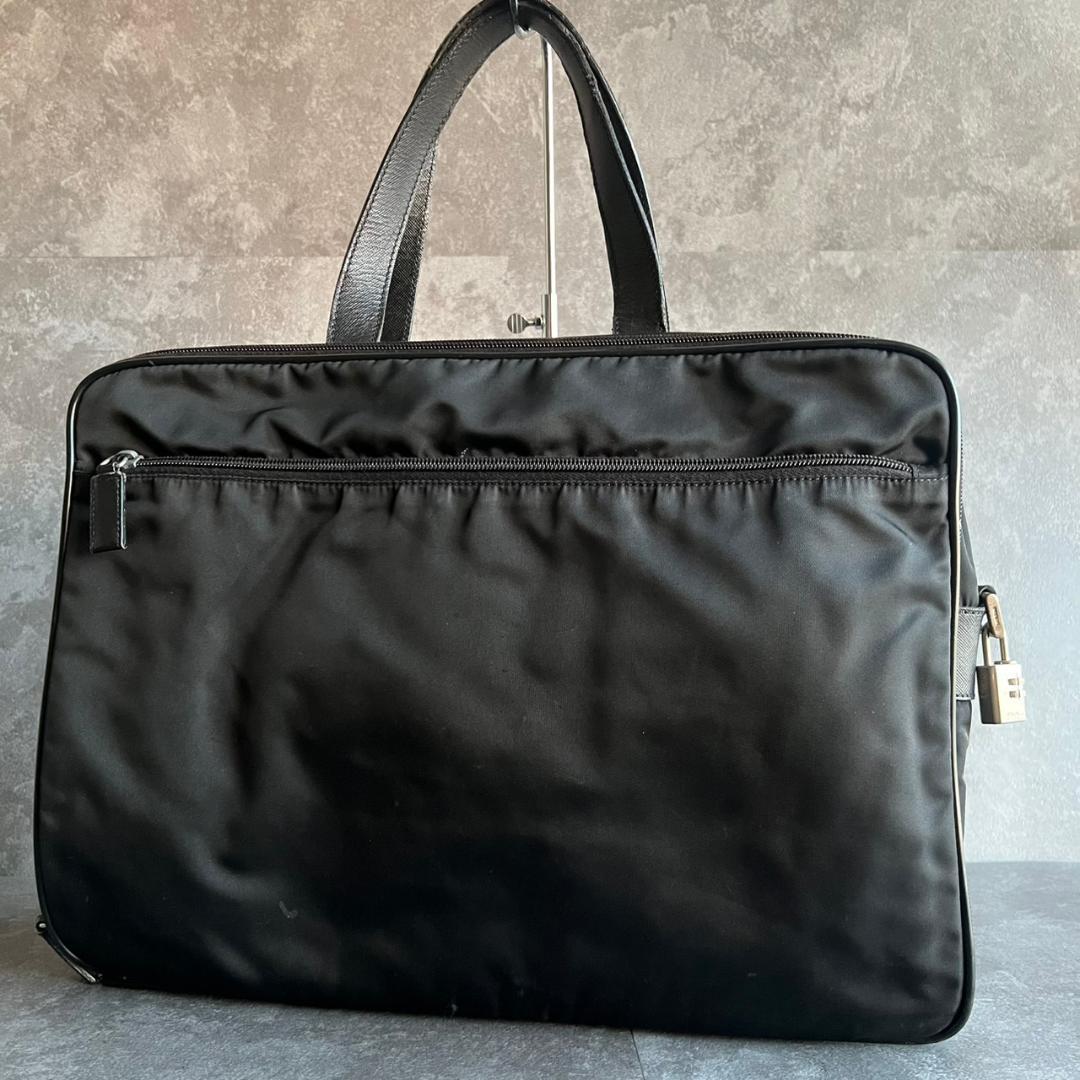 ⭐️PRADA⭐️プラダ ビジネスバッグ ブリーフケース ナイロン 三角ロゴ 黒