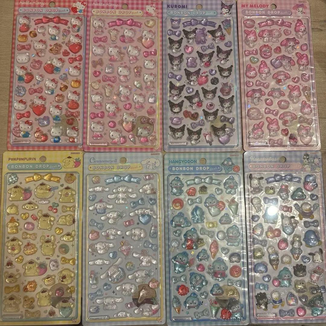 【正規品】サンリオ 第二弾 ボンボンドロップシール 8種 コンプ 第2弾