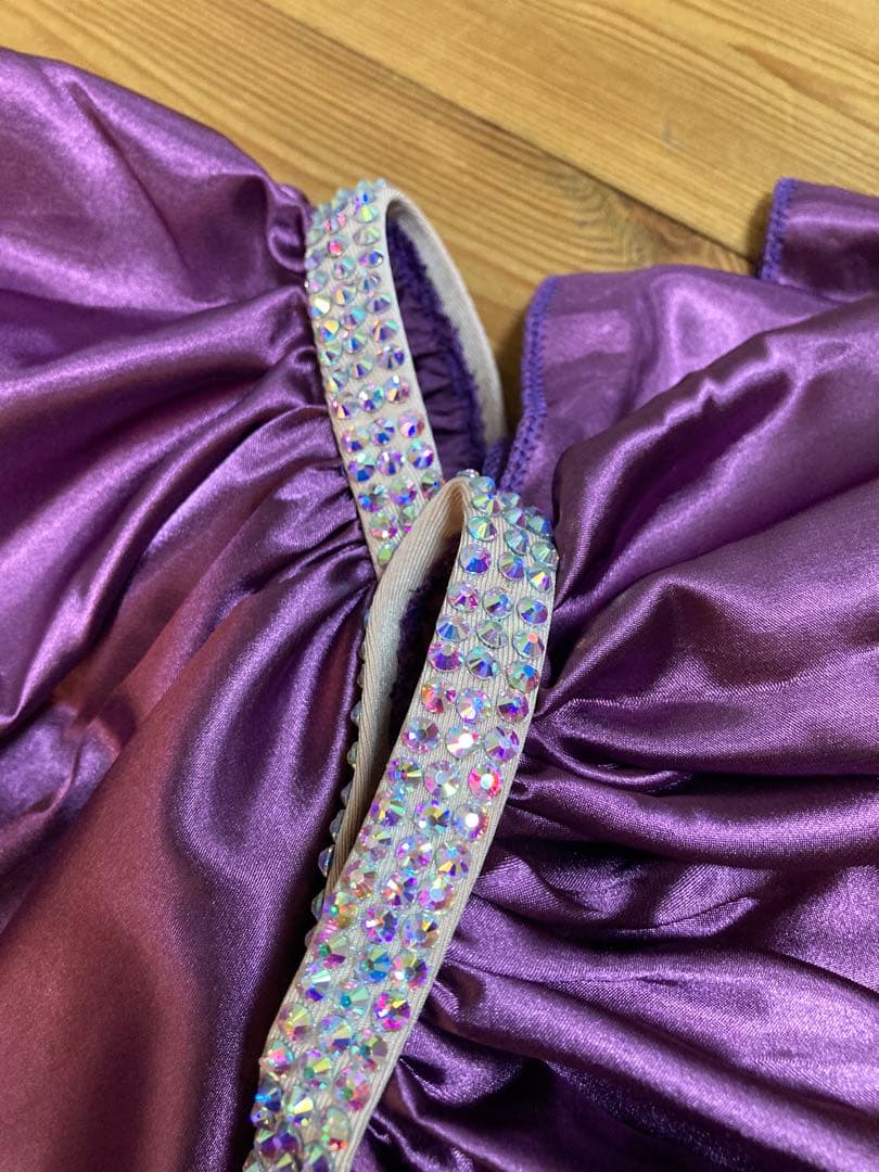 ベリーダンス　スリーブ　紫