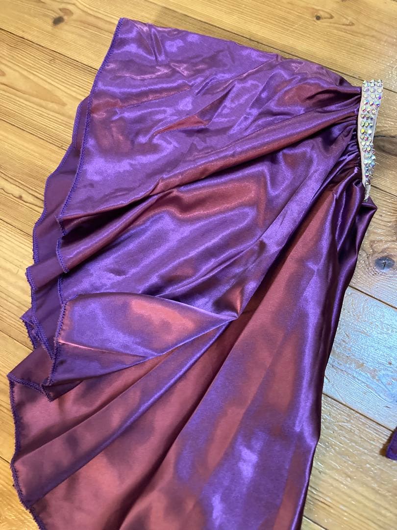 ベリーダンス　スリーブ　紫