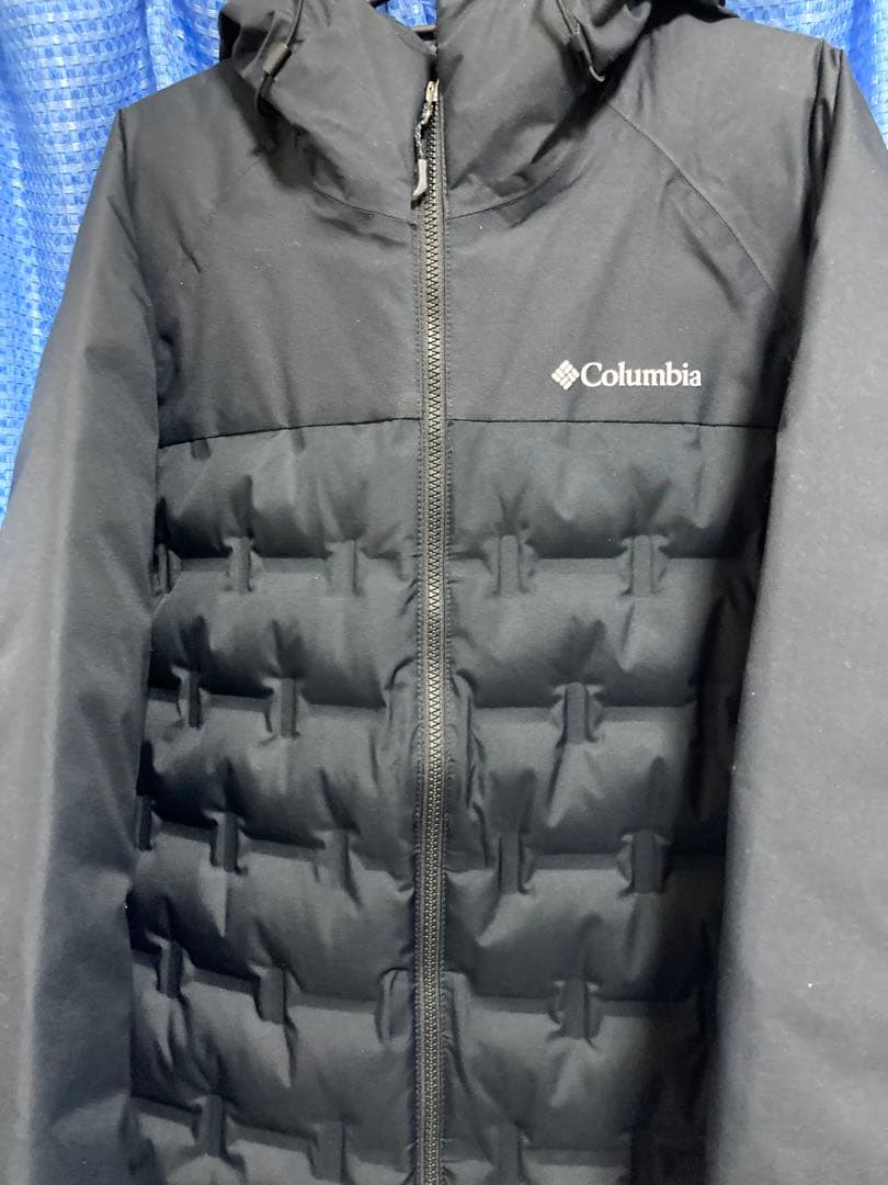 Columbia ブラック グランド トレック II ダウン フード ジャケット