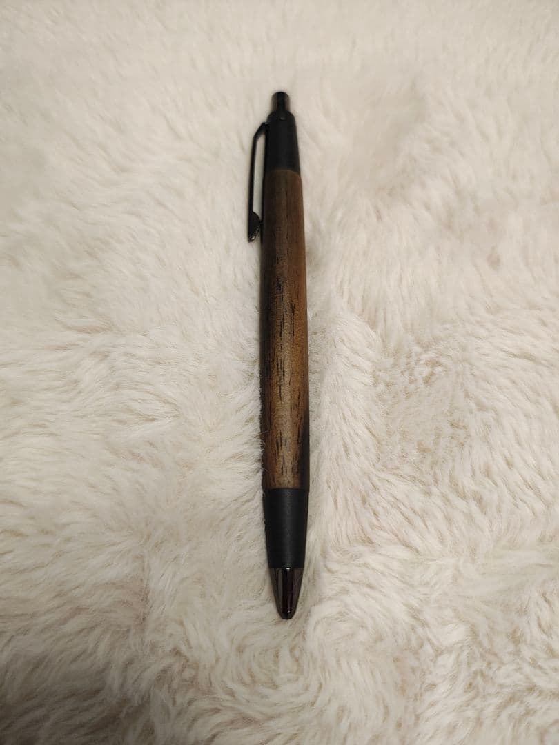 野原工芸 黒柿　ネオブラック金具　新型シャーペン　黒柿