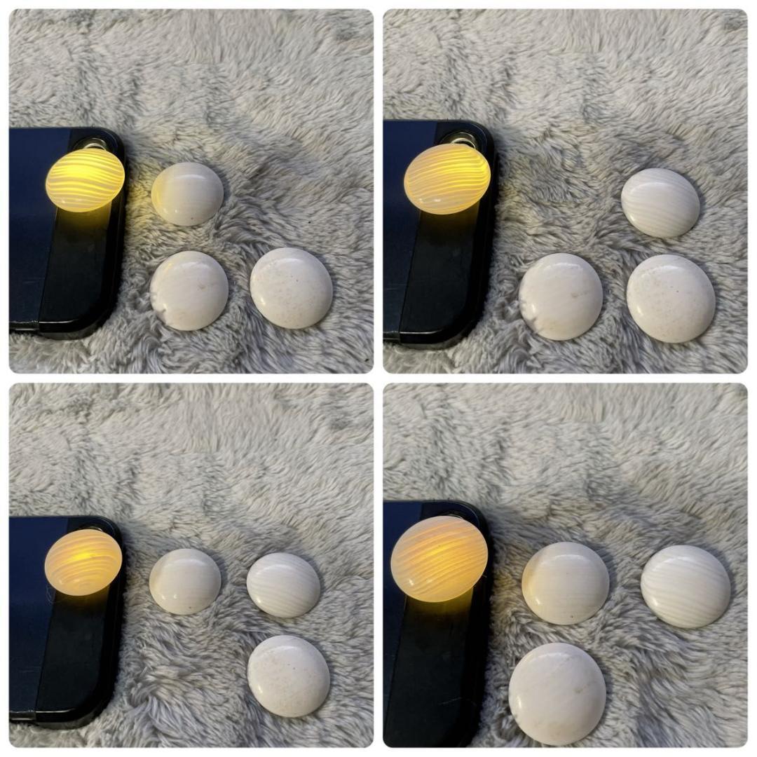 【碁笥・箱付】蛤碁石30号 約8.6mm 雪印 那智黒石 白181個 黒182個