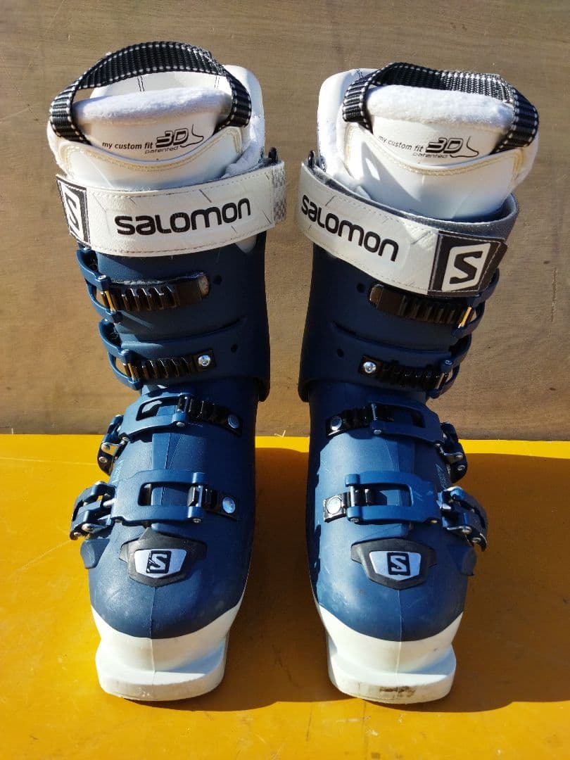 サロモン スキーブーツ 24.5cm 青系　X/MAX/W 90　女性用