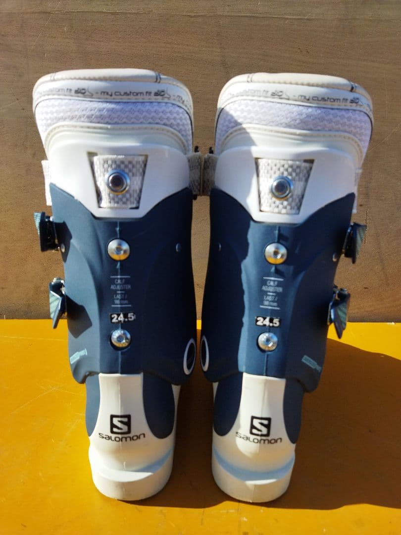サロモン スキーブーツ 24.5cm 青系　X/MAX/W 90　女性用