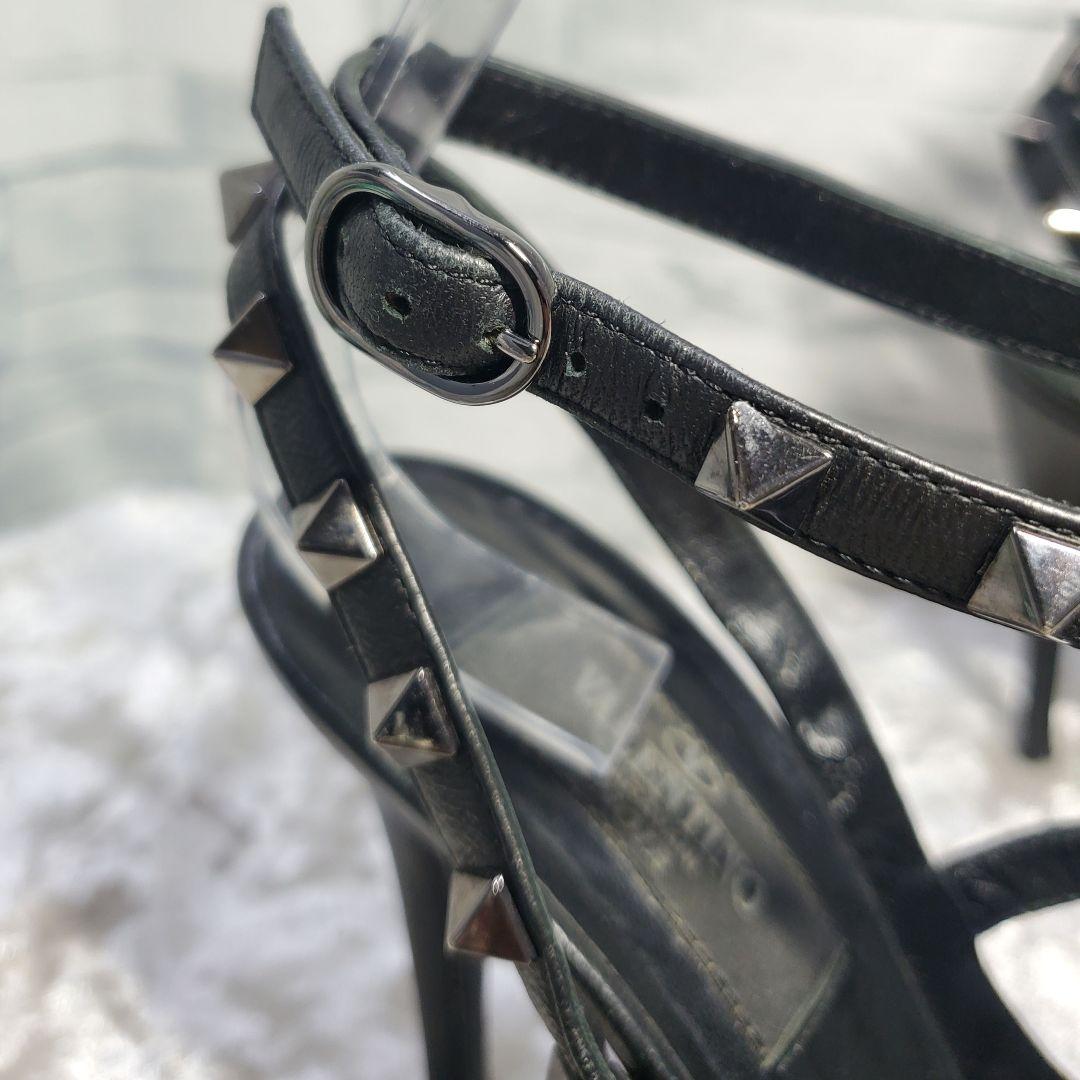 【ワケ有良品】VALENTINO 23cm パンプス ロックスタッズ 黒 36