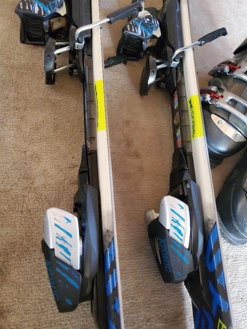 【美品】ATOMICミドルカービングスキー☆ブーツ25cm☆ロシニョールストック