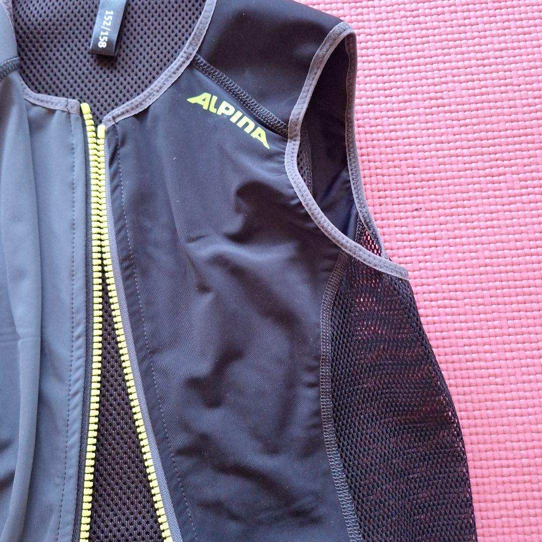 ALPINA メッシュフルジッパーベスト 152/158 ブラック