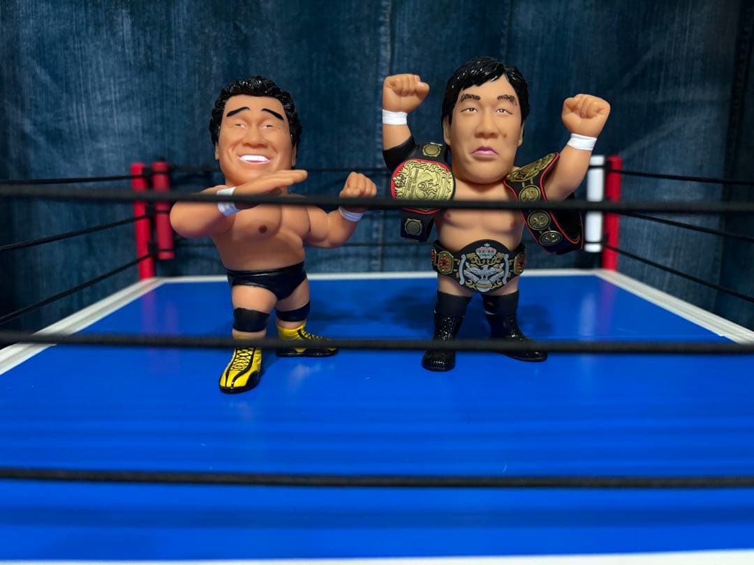 16d フィギュア12体+プロレスリング+カブキサイン　セット