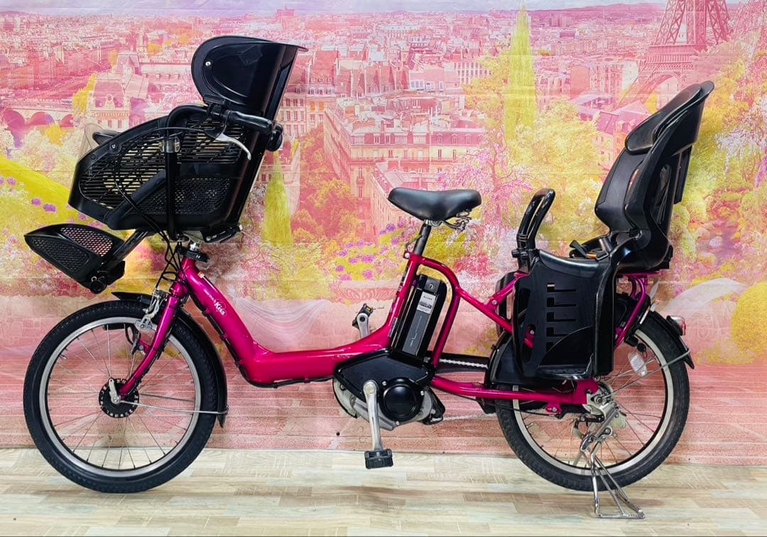 ZK3351 電動自転車 ヤマハ パスキス 子供乗せ 20インチ 送料無料