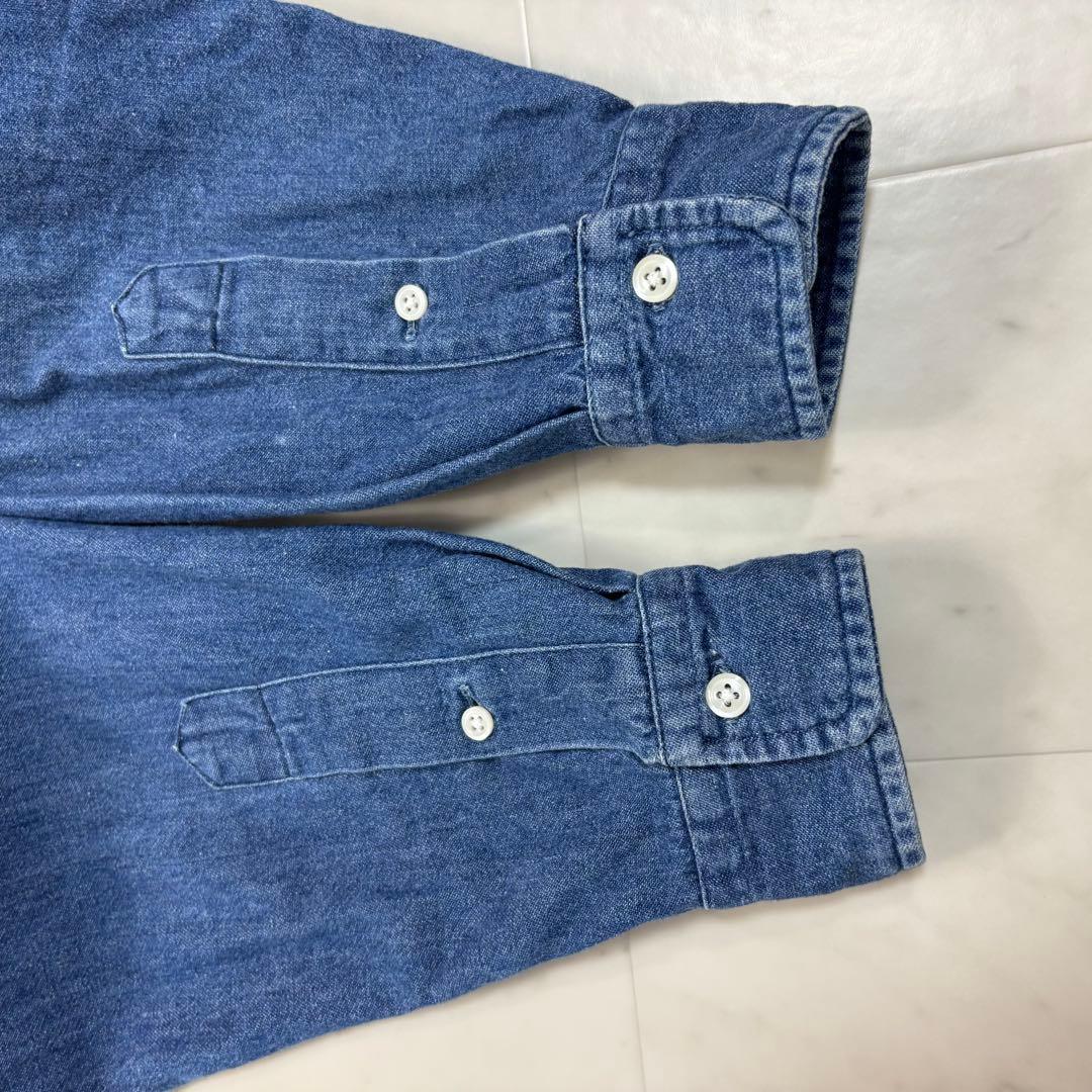 Mirka です★デニムシャツ オーバーサイズ チュニック ポニー刺繍