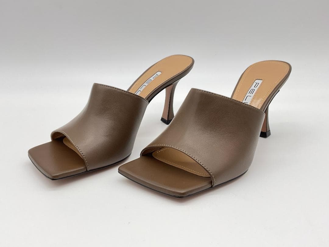 23.5【新品/箱付】PELLICO レザーヒールサンダル A定価59400円