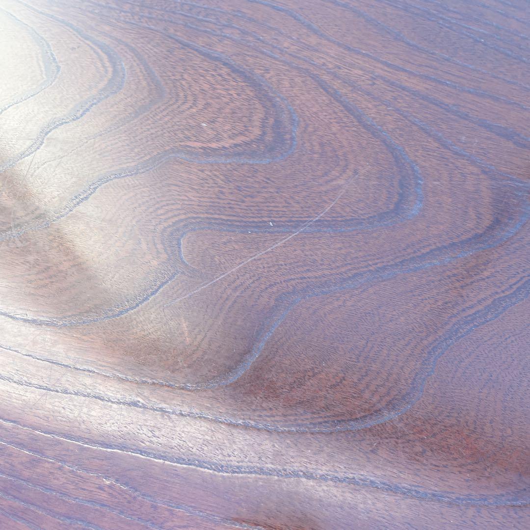 唐木家具 彫刻 花梨家具 木製座卓 ダークブラウン 和室 アンティーク①