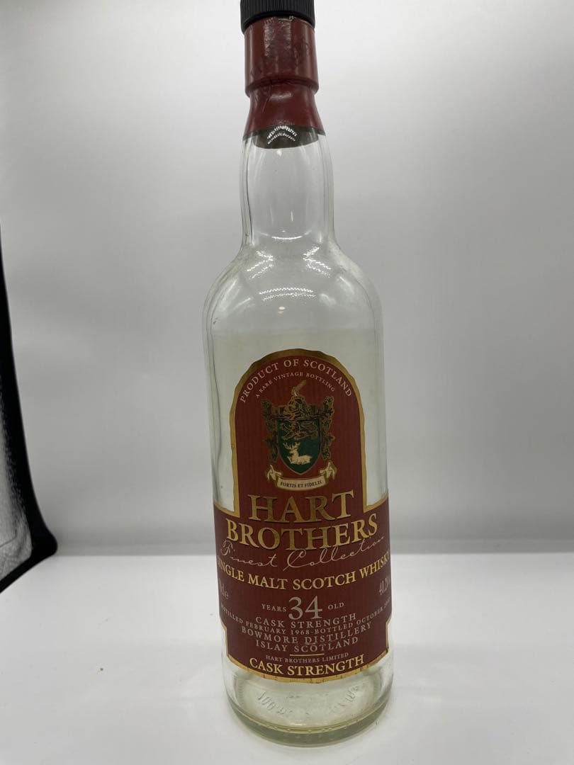 Bowmore 1968 34y Hart Brothers 空瓶