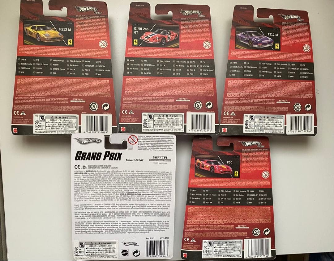 Hot Wheels フェラーリ ミニカー　5台セット