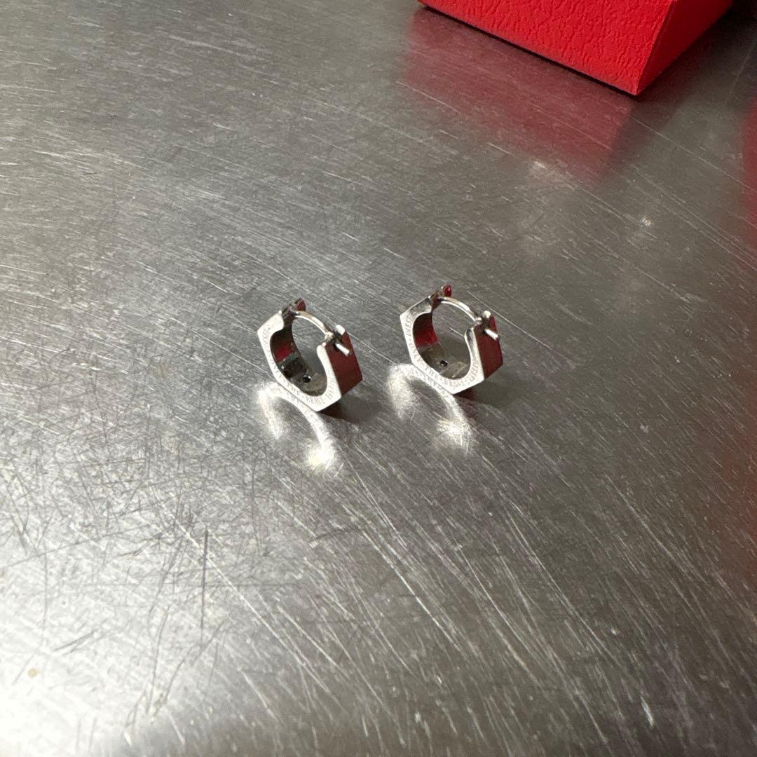 光輝さん専用 DIESEL シルバー 六角形ピアス