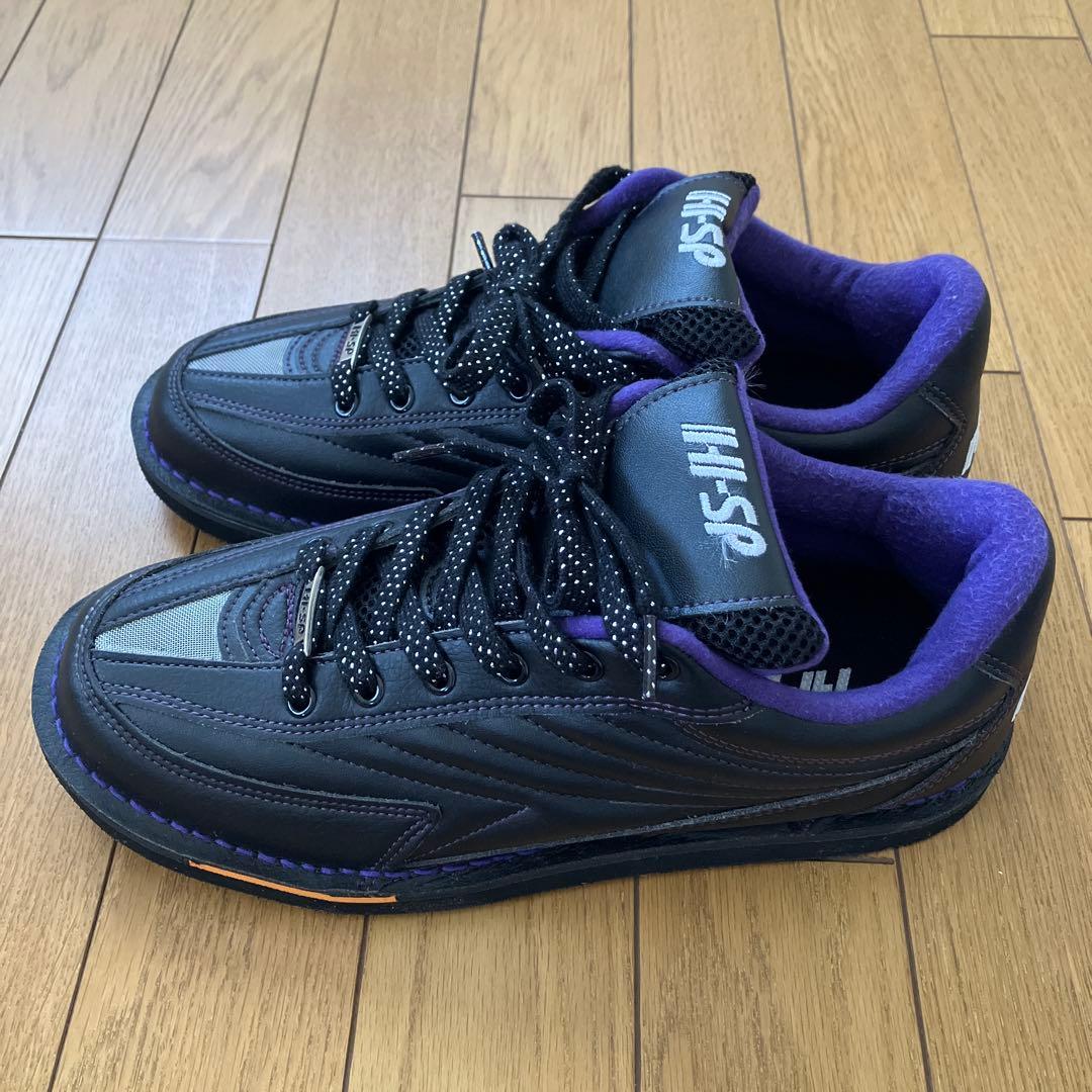 未使用 HI-SP ボウリングシューズ 黒/紫 26.5cm リパップエクストラ