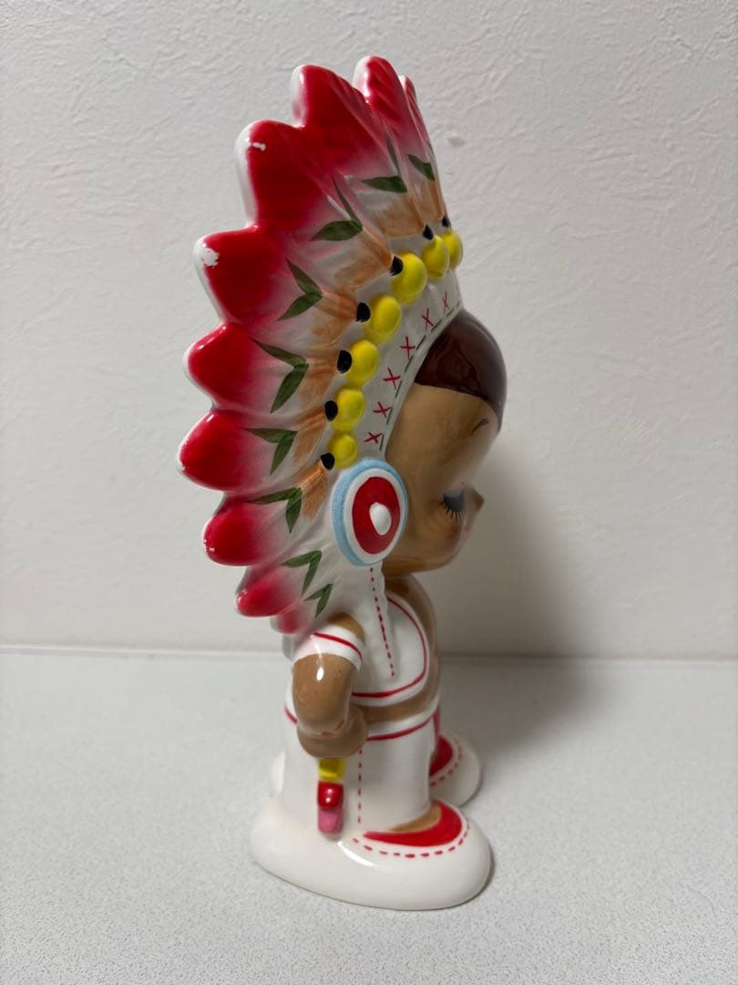 内藤ルネ インディアン 貯金箱 RUNE 人形 昭和レトロ デッドストック