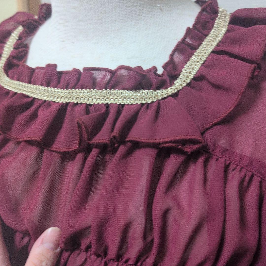 チェリー柄ロリータ服 5点セット　メタモルフォーゼ