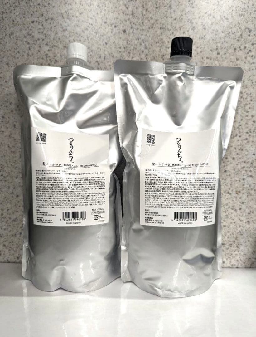 つるりんちょ。シャンプー＆トリートメントセット 1000ml