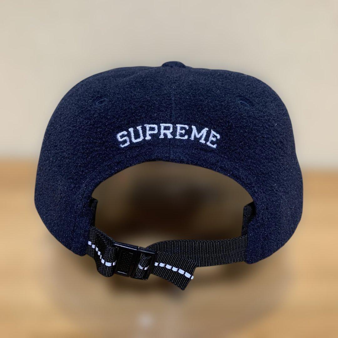 Supreme Polartec S Logo 6-Panel cap ネイビー