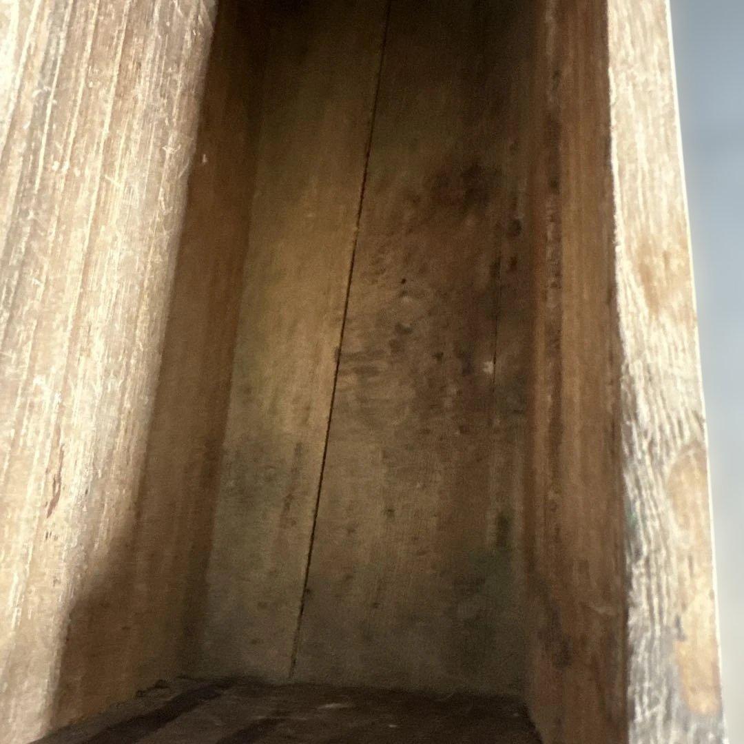 お値下げ❣️ヴィンテージ　グリーンの取っ手がとても可愛い❣️木製4段引き出し箪笥