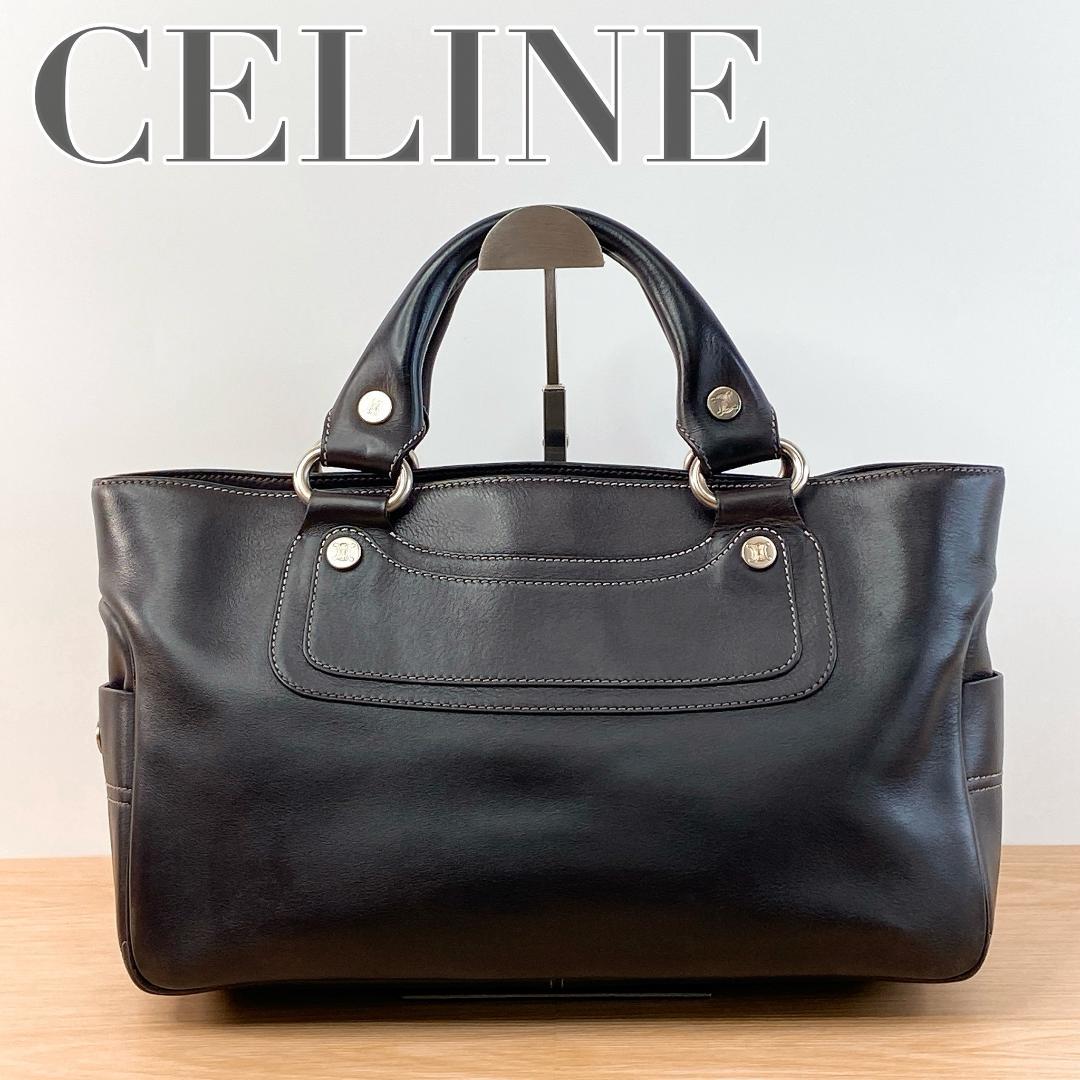 CELINE セリーヌ ブギーバッグ ハンドバッグ カバン 鞄 ダークブラウン