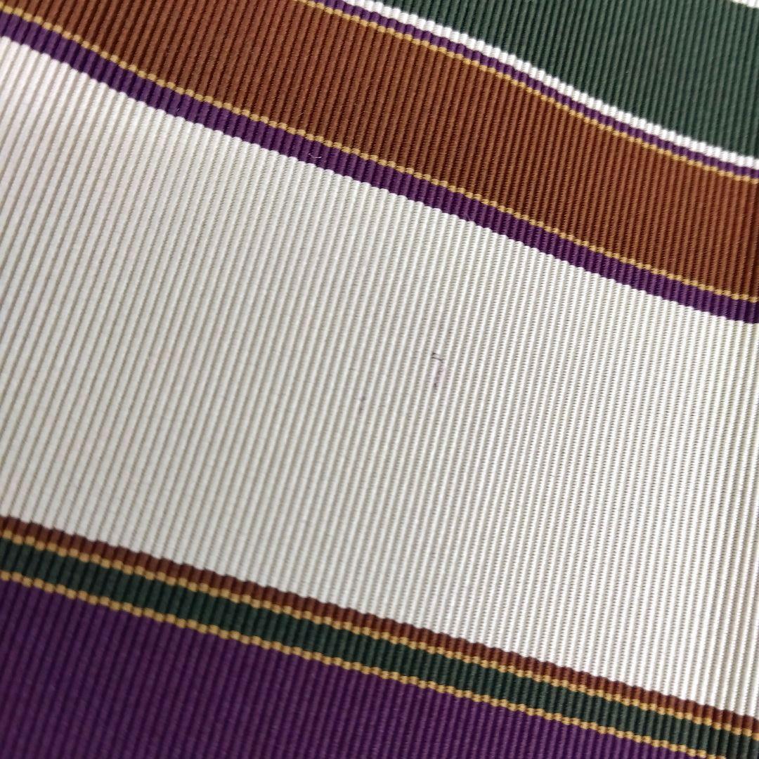 半幅帯 小袋帯 本場築前博多織 縞 25M3a