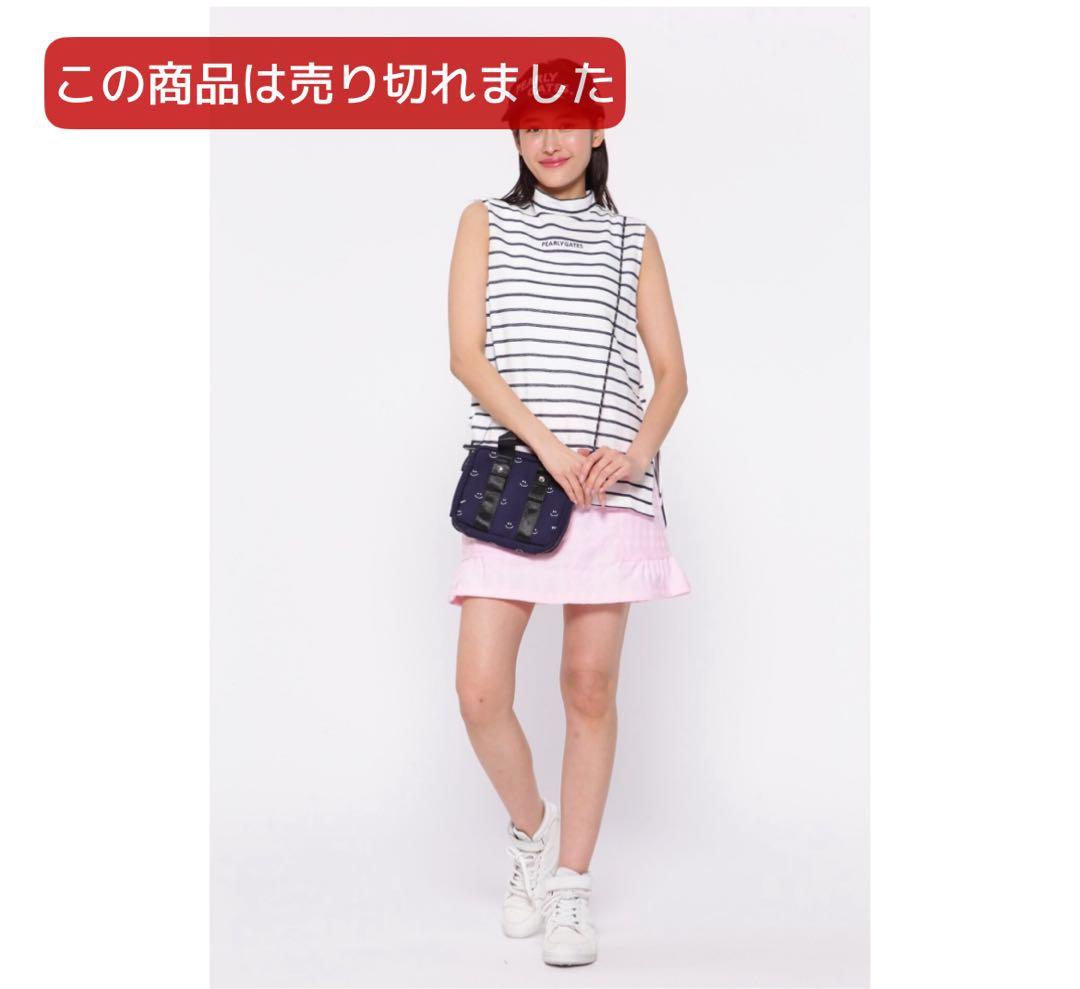 PEARLY GATES 大人スマイルラウンドポーチ ネイビー