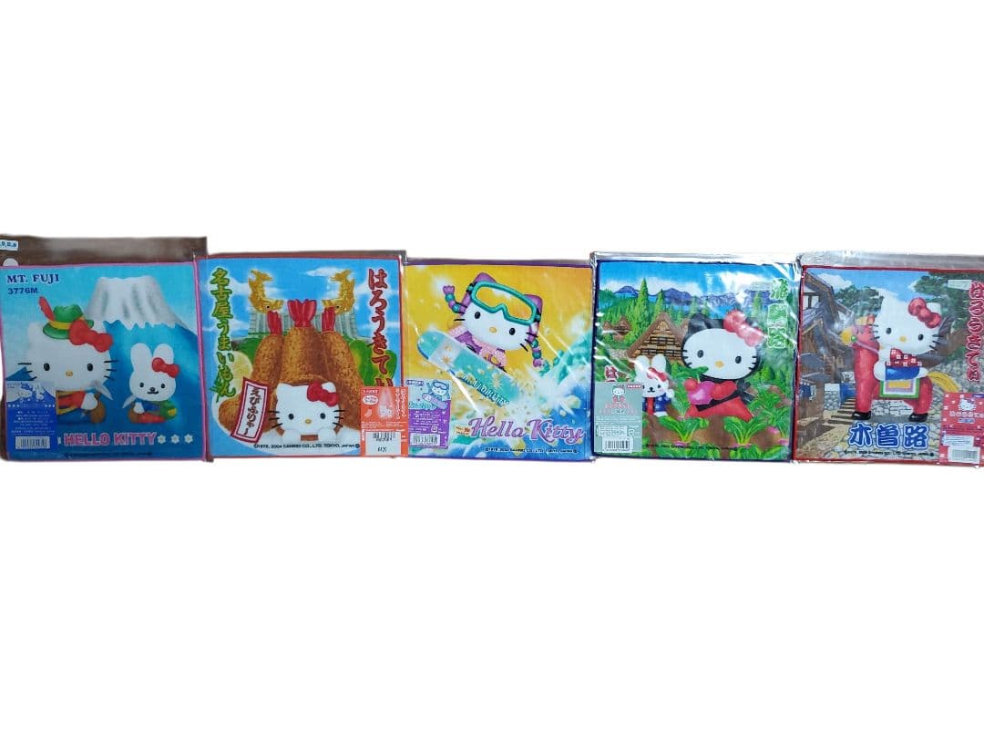 ハローキティ タオルセット ご当地 多数 ミニハンドタオル 未使用品