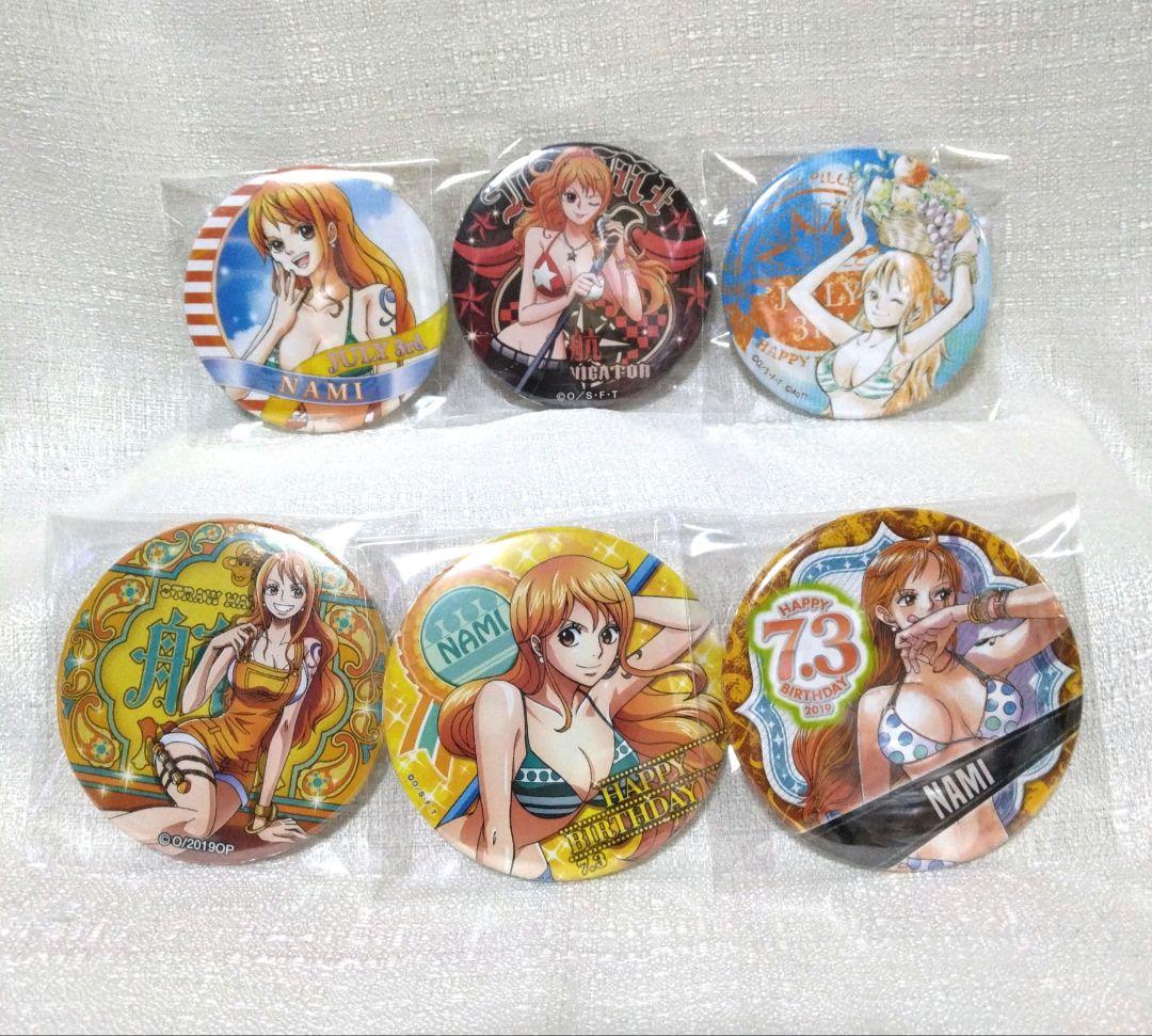 ワンピース ナミ 缶バッジ まとめ売り 6点セット