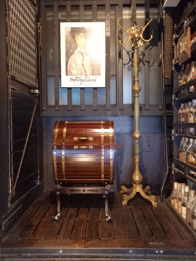 レア　ヴィンテージ　バー　ドリンク　キャリー　オープン　キャビネット　ボックス