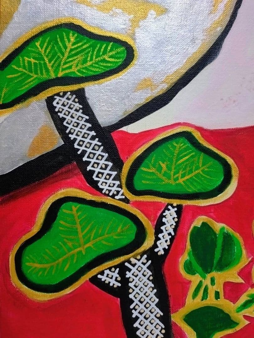 【F6号】片岡球子【めでたき百壽の富士】肉筆保証/表裏サイン有/油彩/油絵/額縁