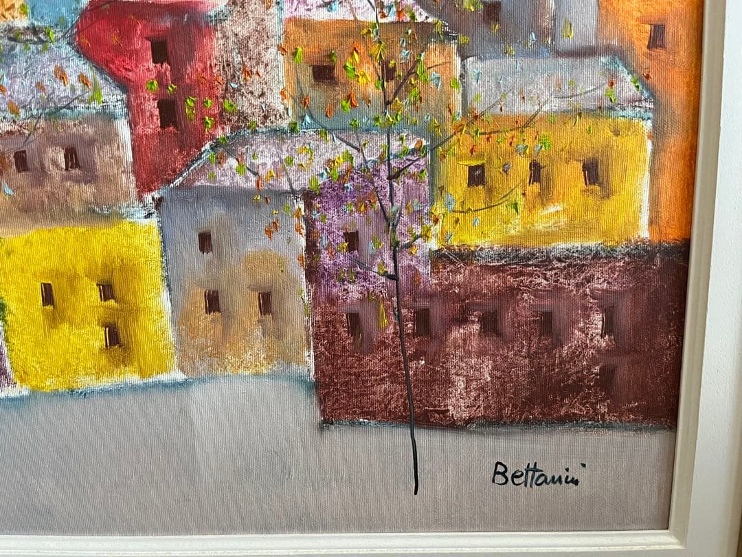 イタリア現代アートFirenze 風景画 油絵 (リド ベッタリーニ)