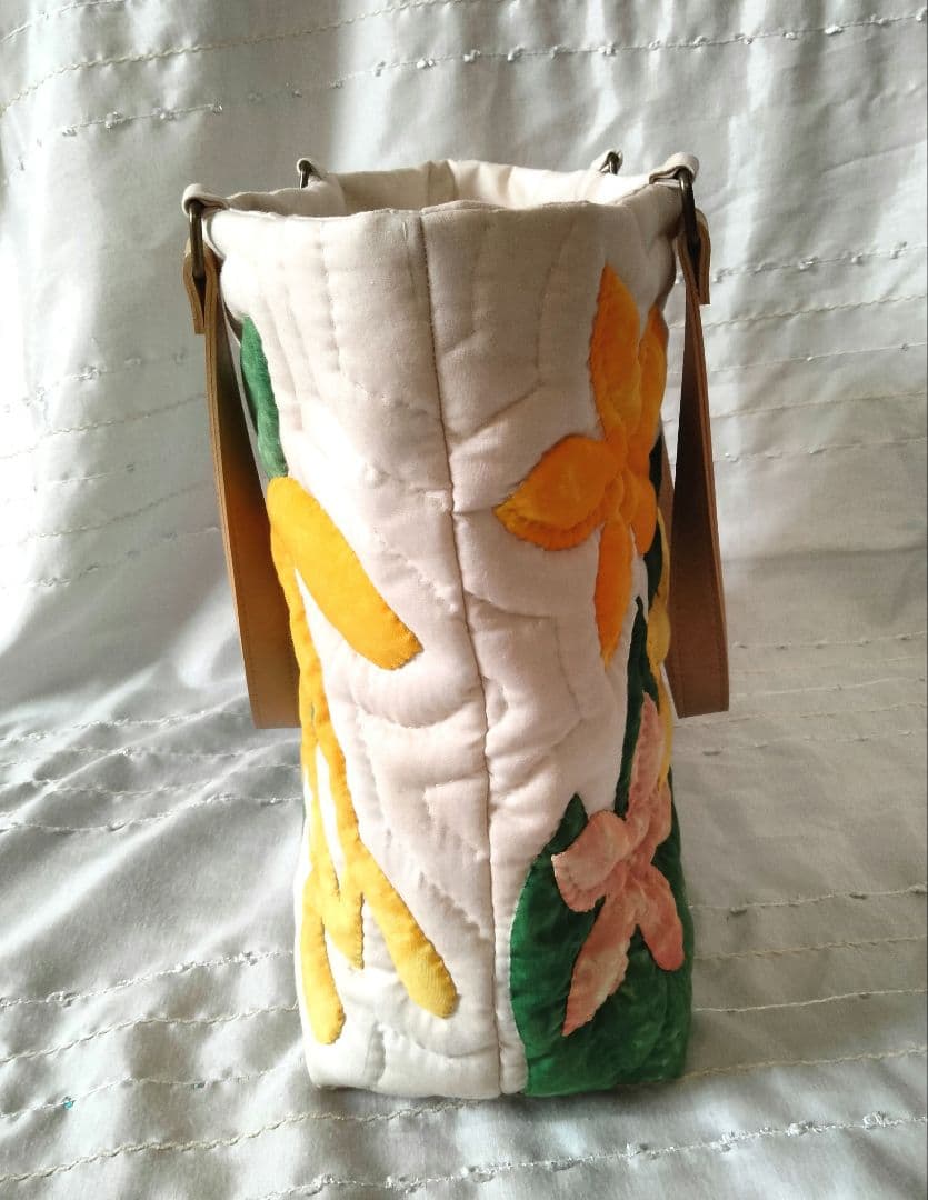 259.ハワイアンキルト・バッグ・ホヌ＆プルメリア＆ラウアエ