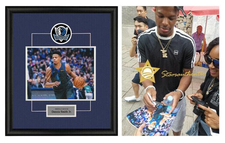 直筆サイン入り写真 デニス・スミス・ジュニア ダラスマーベリックス SA鑑定済