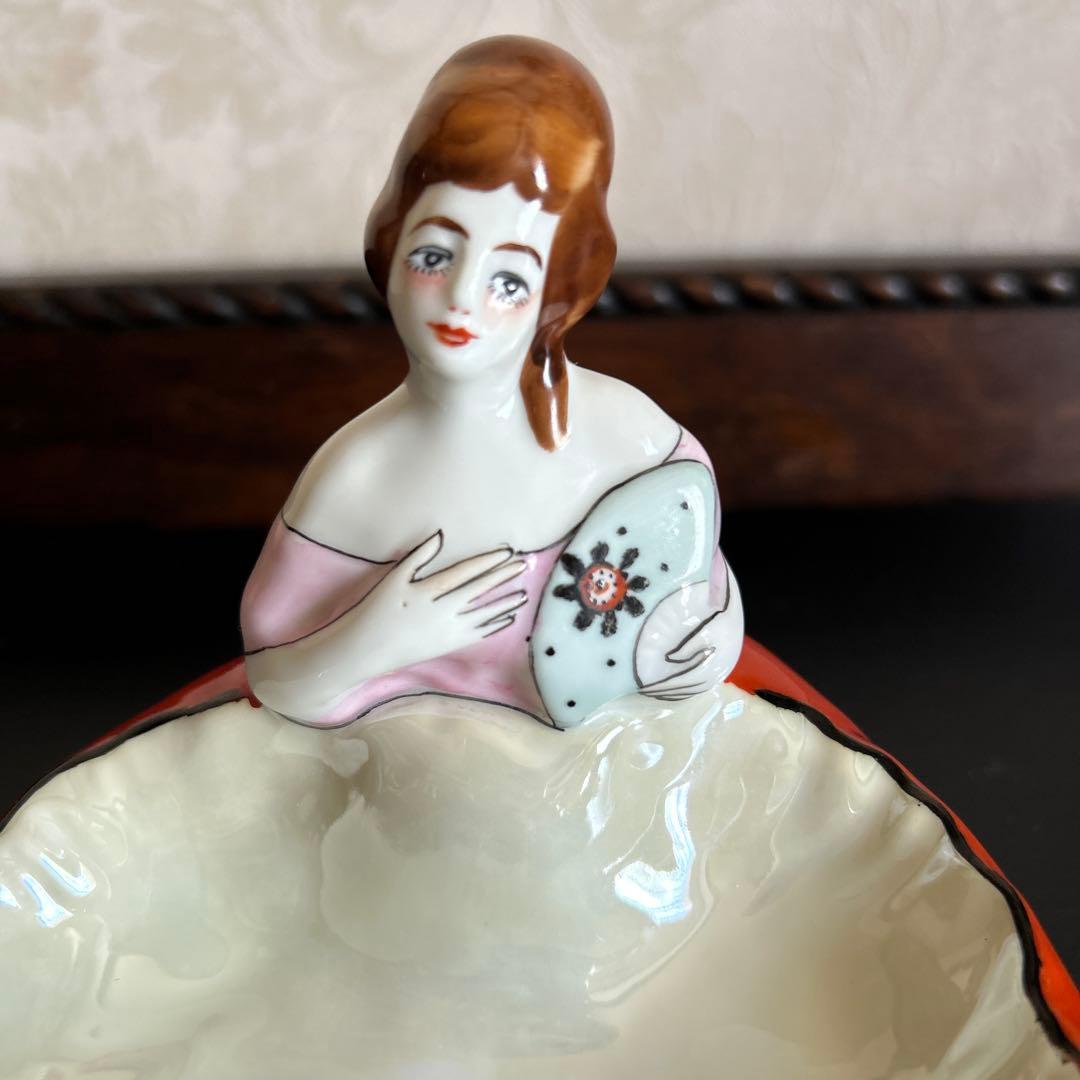 オールドノリタケ　アールデコ　デコレディ ラスター彩　小物入れ・ピントレイ