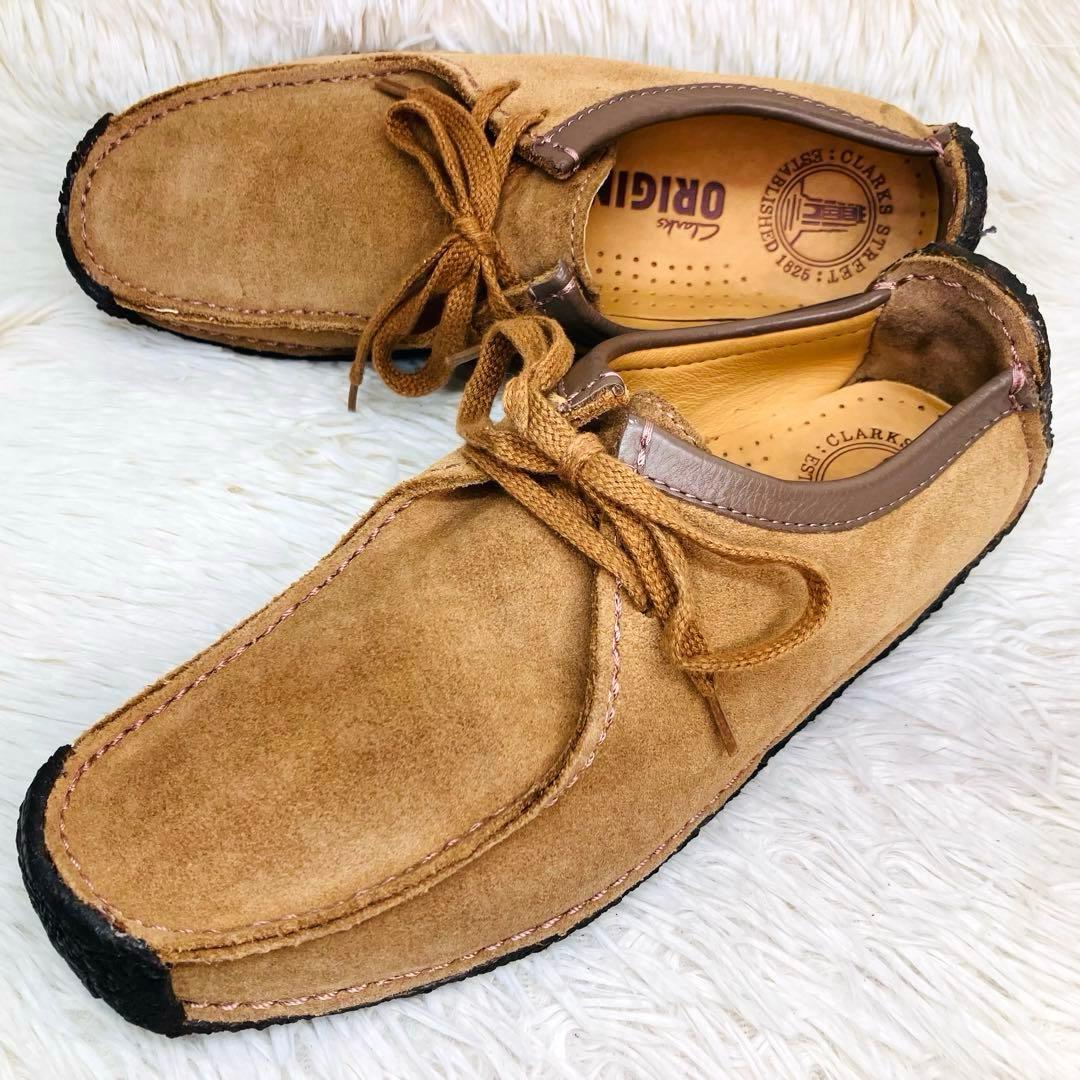 【極美品】Clarks UK4.5クラークス ナタリー ライトブラウン ワラビー