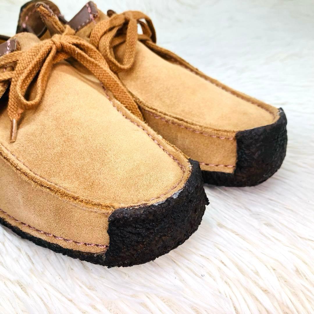 【極美品】Clarks UK4.5クラークス ナタリー ライトブラウン ワラビー