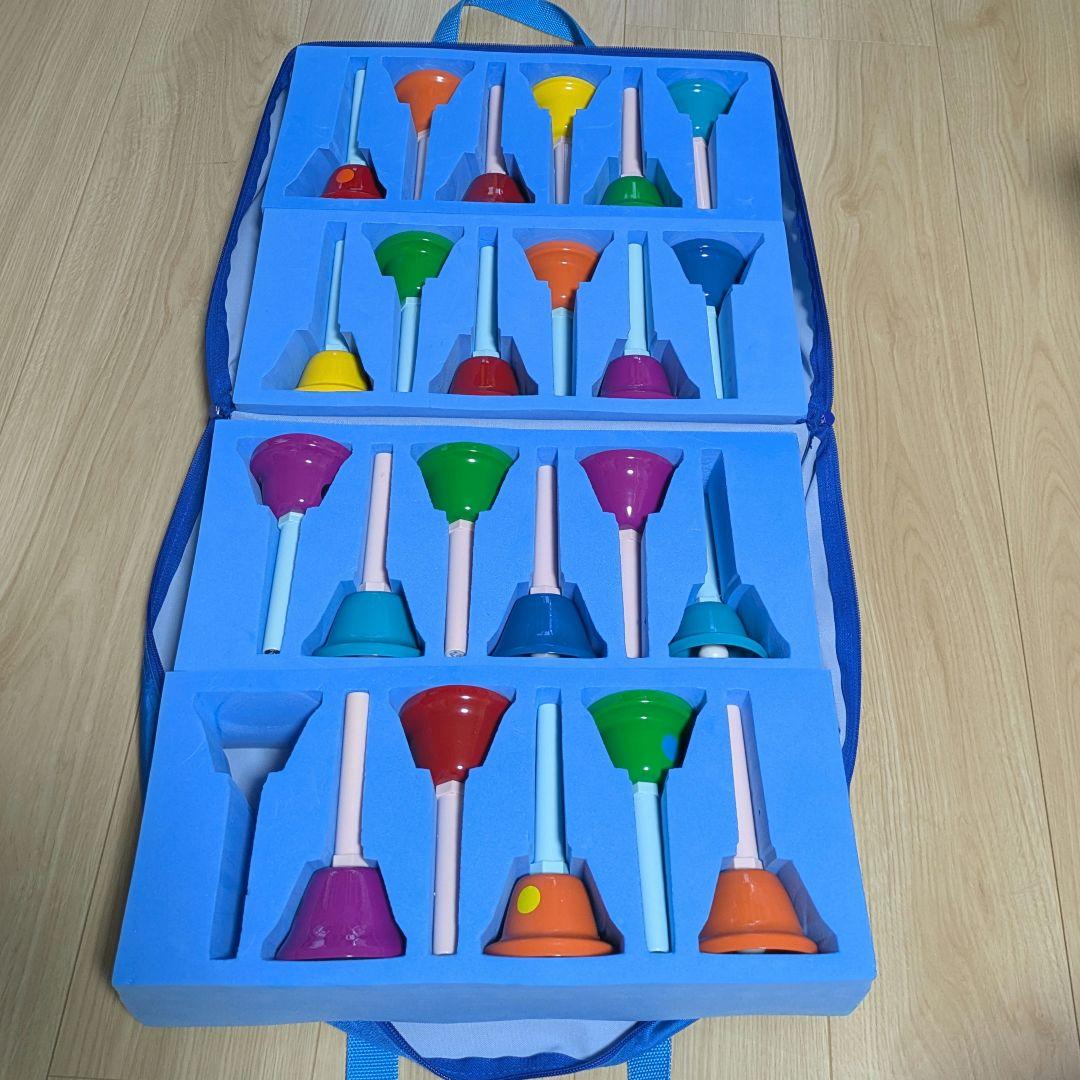 ZEN-ON ミュージックベル ハンドベル 23音 レインボーカラー