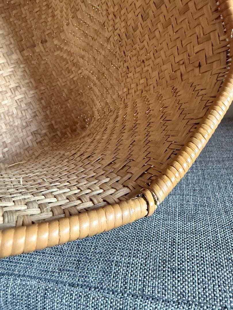 竹籠バッグ かごバック 竹籠 買い物かご マルシェ vintage