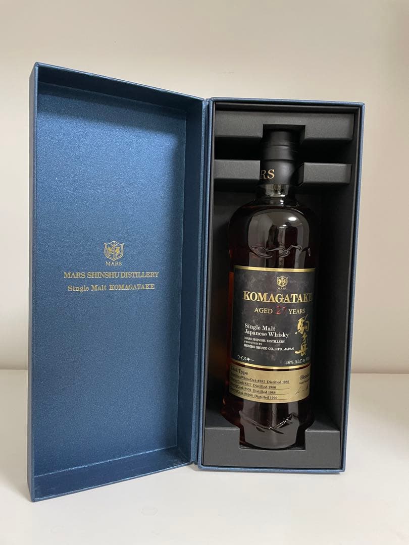 本坊酒造　マルス　シングルモルト駒ヶ岳　27年　46度/700ml未開栓