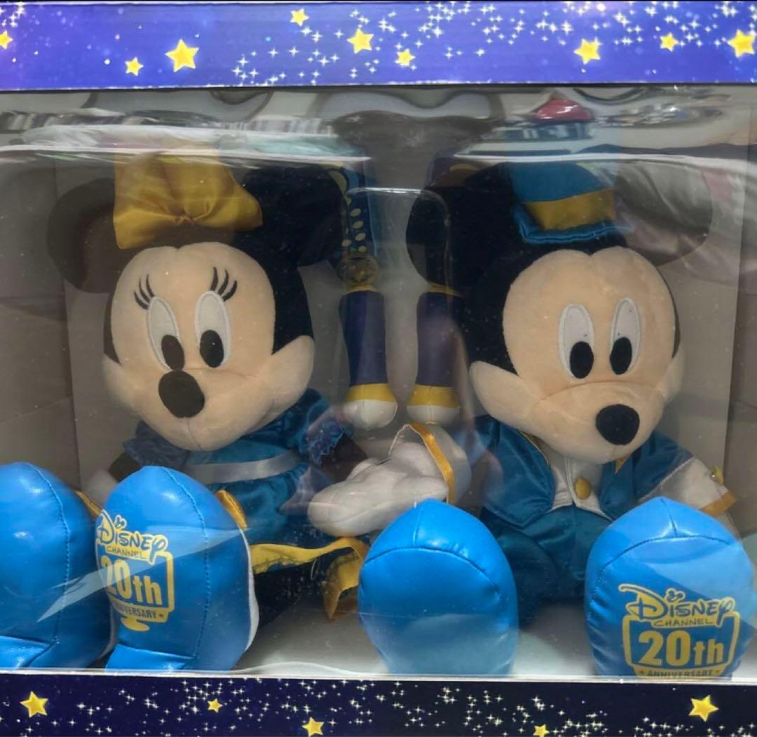 ミッキー&ミニー ぬいぐるみセット ディズニーチャンネル20周年の記念品