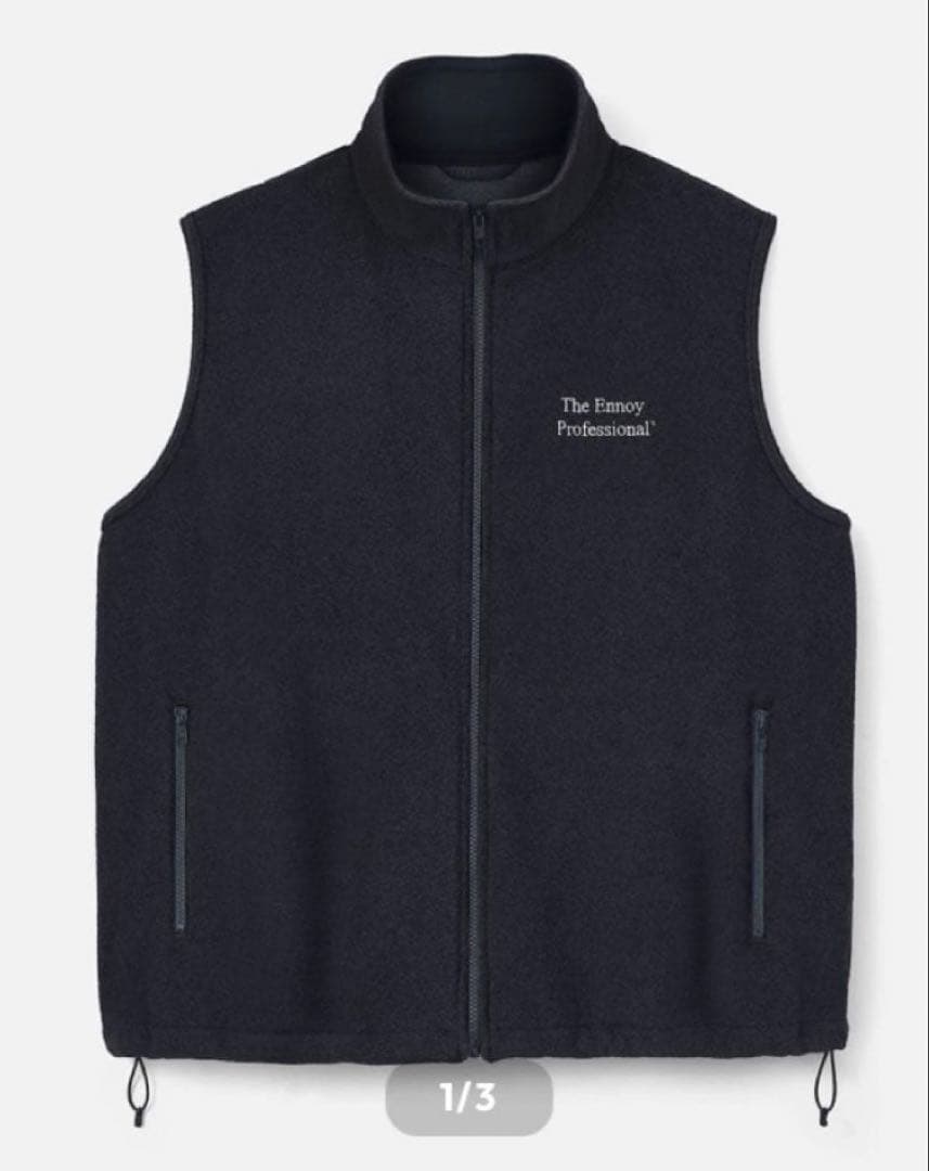 ennoy PROFESSIONAL FLEECE VEST （BLACK） Ｍ